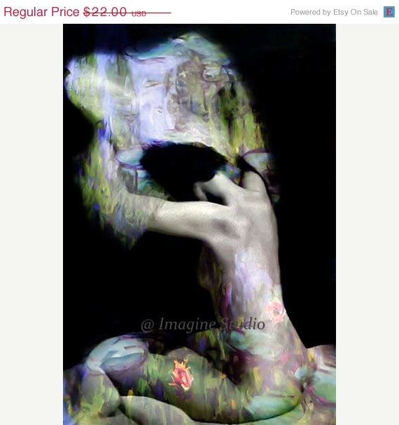 NudePhotograph, Photomontage, Collage, Home Decor, Home Decor, Wall Art,  Fine Art Print, Giclee Print