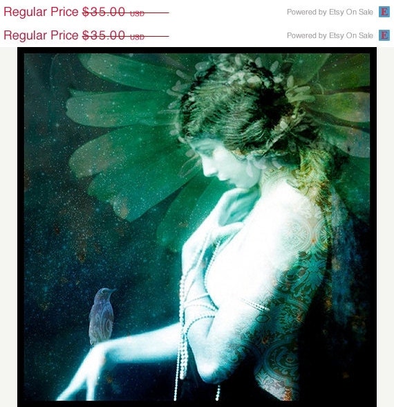 ON SALE Valentine Sale, Photography, Portrait, Woman Portrait,  Fine Art Print, Giclee Archival Print, Photomontage, Collage, Painted Photo