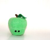 Small Stuffed Green Apple, Great for Teacher Gifts
