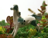 horse miniature - pinto pony - porcelain figurine