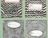 Handmade Black, White and Red Envelopes
