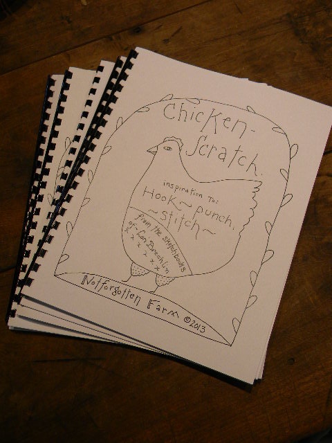 NEW Pattern book from Notforgotten Farm - CHICKEN SCRATCH - hook, punch or stitch