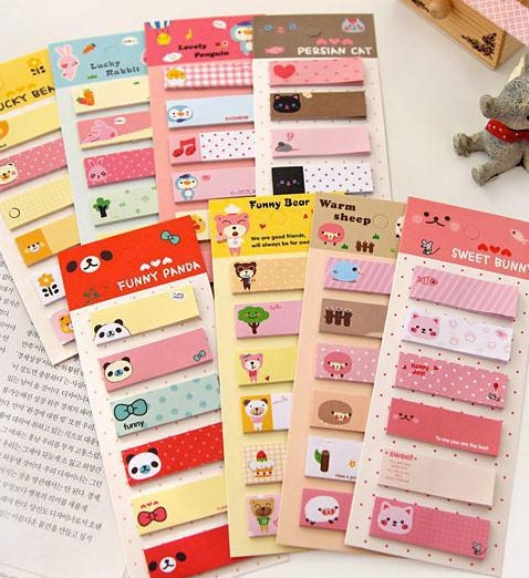 Cute Animal Sticky Notes