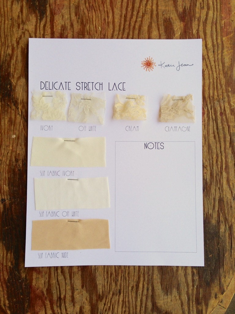 Lace Swatch Card