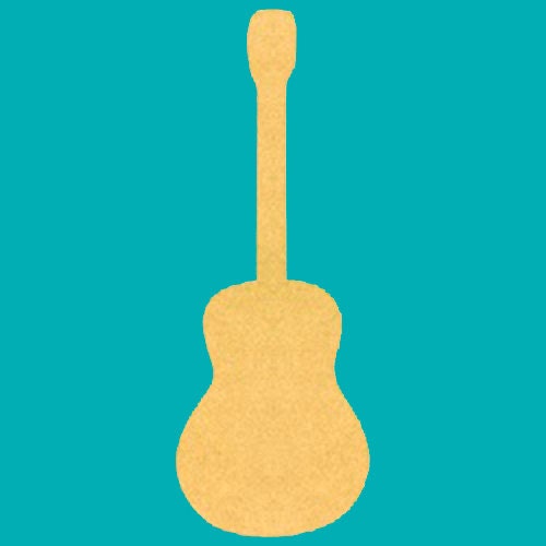 Unfinished Guitar Shape Mosaic Base 10 1/2 Inch