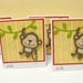 Monkey Note Cards set of 4- blank
