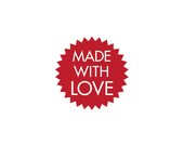 Made With Love Rubber Stamp (Wood Mounted), Petite Starburst Design