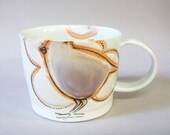 porcelain cup with translucent bottom