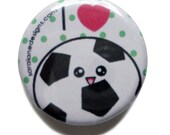 Soccer pinback button