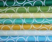 Pearl Bracelet fat quarter bundle--7 pieces---1-3/4 yards total--Lizzy House for Andover Fabrics
