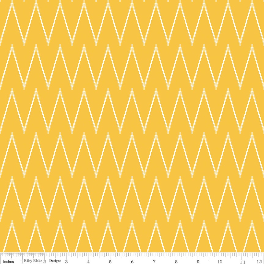 Indie Chic Yellow Woven - 1/2 Yard