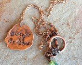 Game of Thrones inspired Daenerys mother of dragons Necklace Hand Hammered copper jewelry