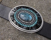STILL WATERS-Mosaic Belt Buckle-OOAK belt buckle