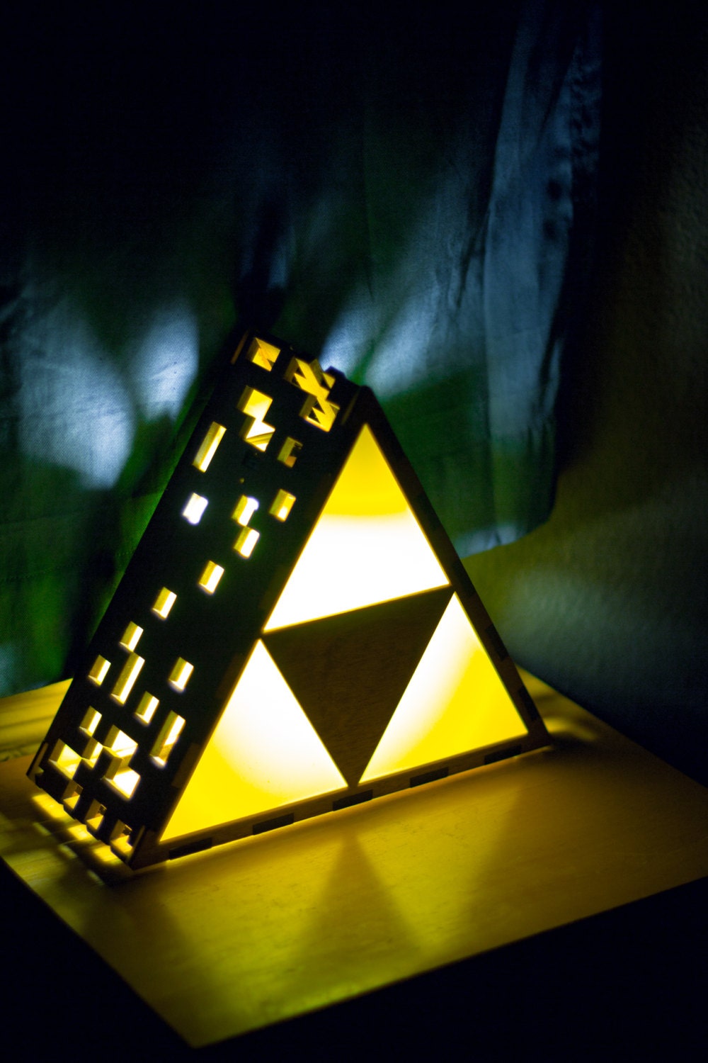 Zelda Triforce Lamp - Original - Hanging or End Table
