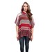 Boho hoody hooded print blouse Medium