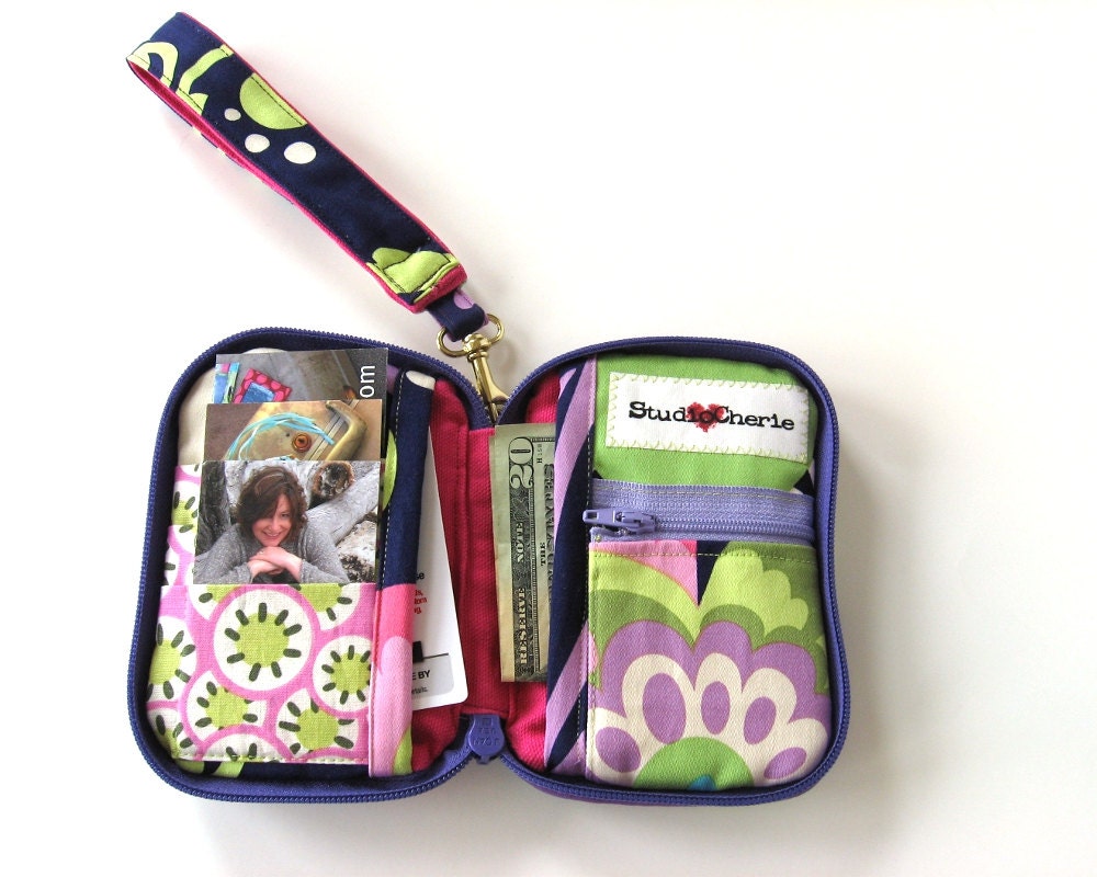 Zip Around Wristlet Wallet Ready to Ship in Purple