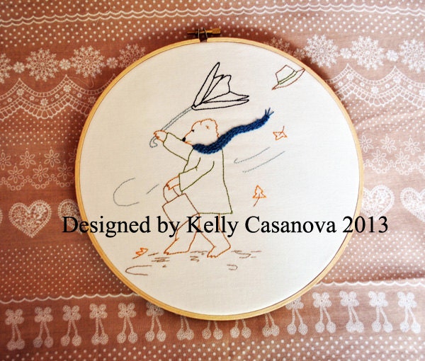 Hand embroidery pattern PDF "Mr. Brown"