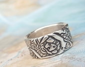 Mermaid Jewelry, Handmade Silver Ring, Ocean, Beach, Surfer, Summer Jewelry, Mythical Mermaid Design Silver Jewelry by HappyGoLicky