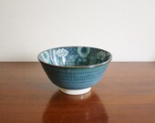 Vintage blue and white porcelain bowl