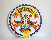 15" Pennsylvania Dutch Hex Welcome Sign - Vintage (Unused in Plastic)