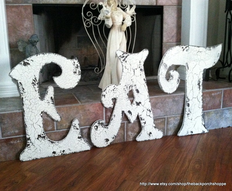 EAT Kitchen Signs PACKAGE of 3 - 24 in. Cut Out Letters Initials E A T