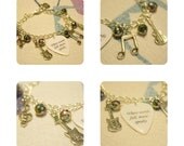 Where Words Fail, Music Speaks Guitar Pick Charm Bracelet