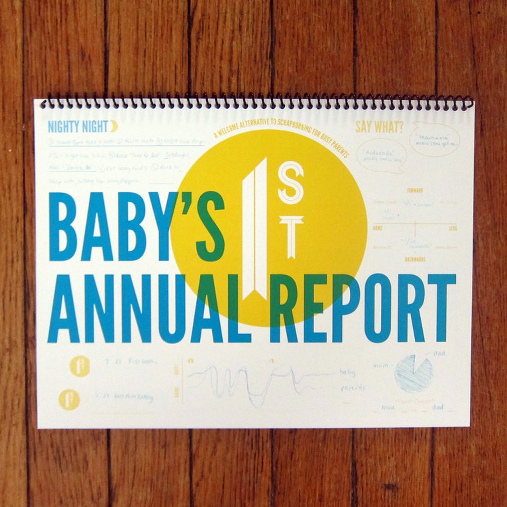 Baby's First Annual Report: An Undated 13-Month Calendar