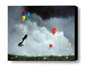 CONTEMPORARY ART PRINT Shawna Erback Limited Edition Canvas Signed Whimsical Bright Fun
