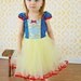 SNOW WHITE costume dress girls princess costume dress TUTU dress style princess costume