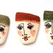Hand Painted Ceramic Faces sold individually