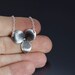 Hydrangea Blossom Necklace - Oxidized Sterling Silver Flower Imprint