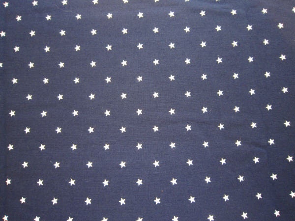 Stars on Navy Blue Fabric - Lorber Industries of California - 60" wide - Price per Yard