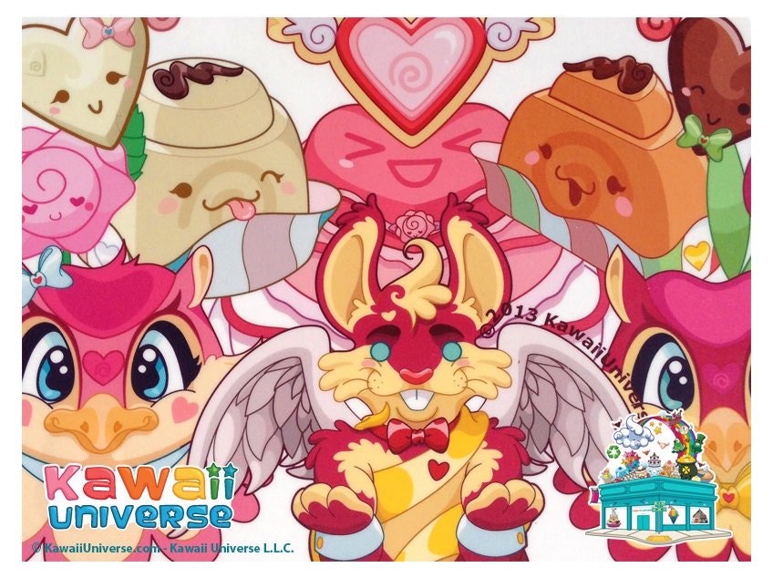 Kawaii Sweet Love - Medium Vinyl Sticker