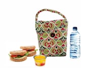 Handmade Reusable Lunch Bag Modern Oversized Joel Dewberry  Insulated Picnic Sack Pouch