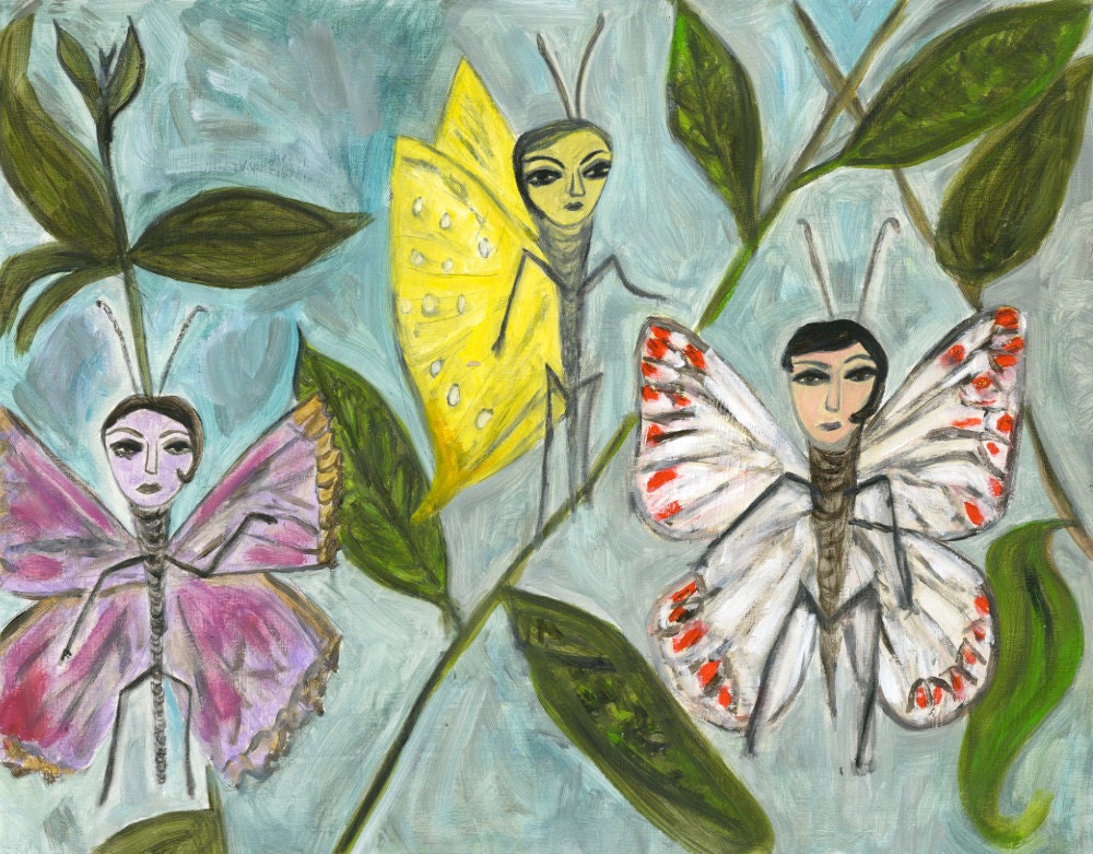 In the garden.  Original oil painting by Vivienne Strauss.