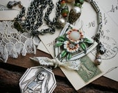 St. Frances - Vintage Re-purposed Upcycled Assemblage Necklace