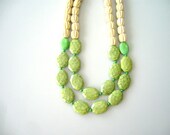 chunky Green necklace