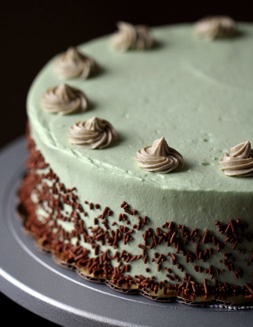 Green Tea N Chocolate cheesecake with Yu Yu's frosting