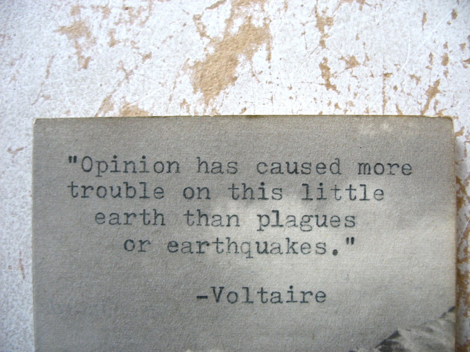 Voltaire Words of Wisdom RECYCLEry Magnet Upcycled Eco Friendly