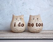 Wedding cake topper...Love bird owls... i do, me too