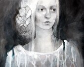 Mara - art print portrait figure woman 8x10