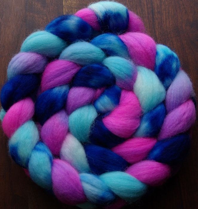 Cotton Candy Spinning Fiber Corriedale Top