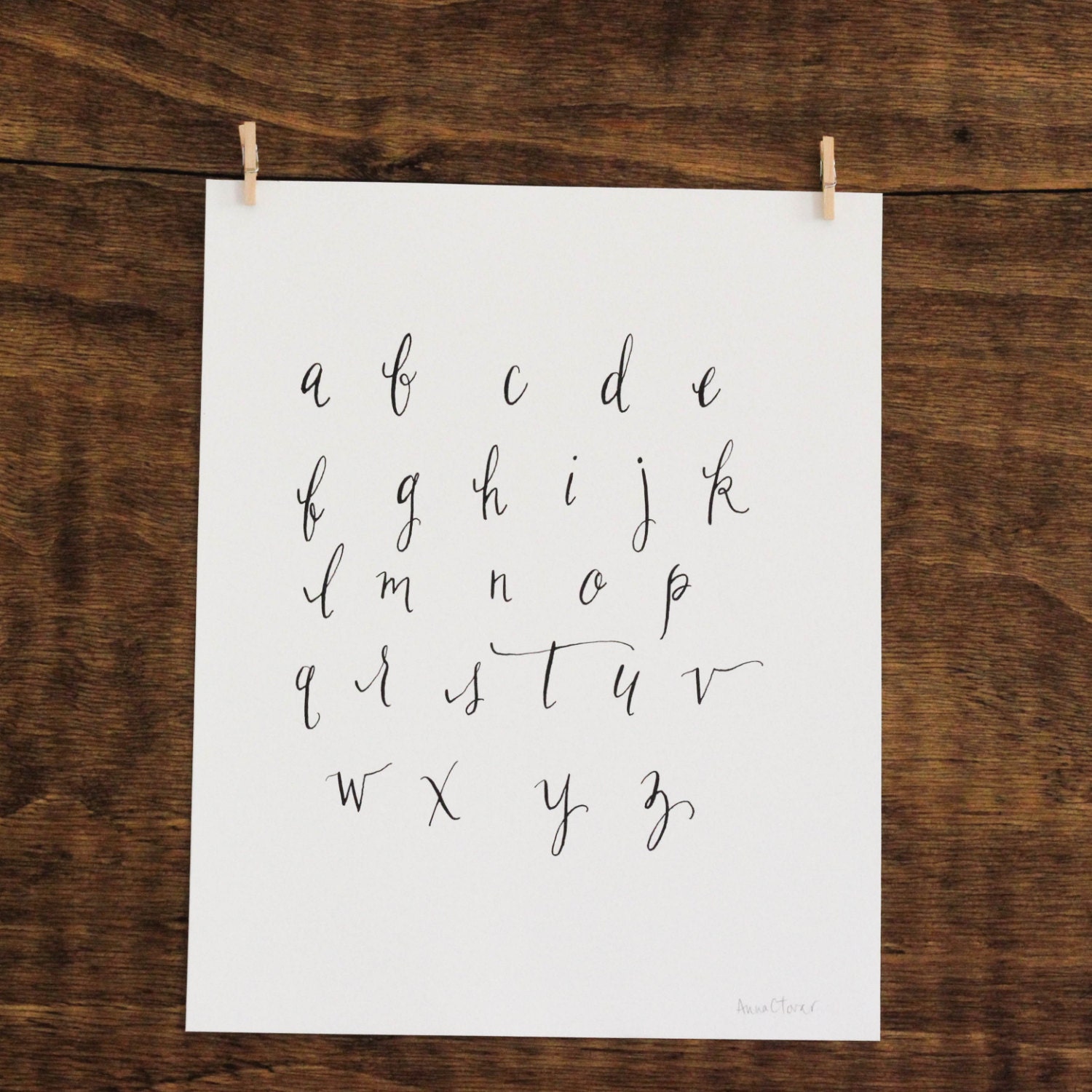 Alphabet- 8 x 10 Print