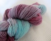 Lilac.  Handpainted Merino Yarn 1 ply Worsted Weight