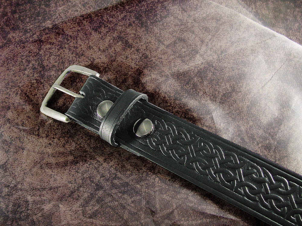 Leather Belt - The Black Celtic