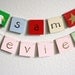 Personalized Wooden Name Banner with 11 Letters, baby and kids art, alphabet, nursery decorations custom name plaque