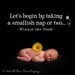 Let's begin by taking a smallish nap or two - Vinyl Wall Decal nursery wall decor art lettering