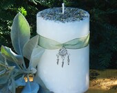 Herbal Alchemy Sacred Sage Smudge Purification Candle 2x3 . Sage, Cedar, Broom, Mugwort . Clear Negative Energies, Spiritual Cleansing
