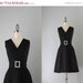 Storewide Sale 60s Dress / Vintage 1960s Cocktail Dress / Sixties Mod Little Black Dress