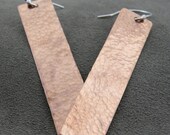 Hammered Copper Earrings